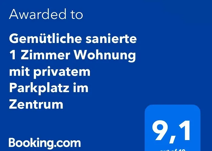 Gemuetliche Sanierte 1 Zimmer Wohnung Mit Privatem Parkplatz Im Zentrum